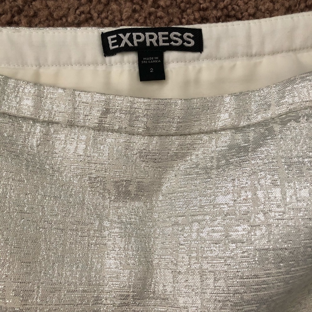 A metallic express skirt hardly worn